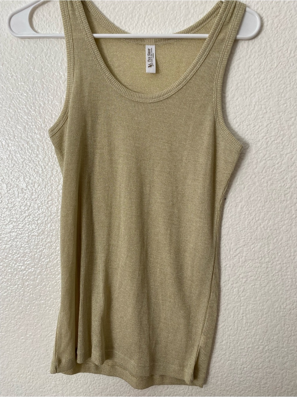 Willow Ribbed Tank Top in Olive Green